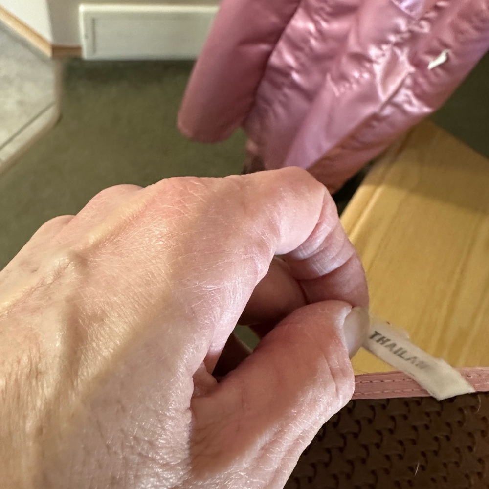 Pink Satin Women's Robe - Picture 3 of 5